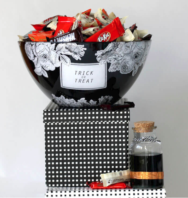 Halloween Candy Bowl DIY