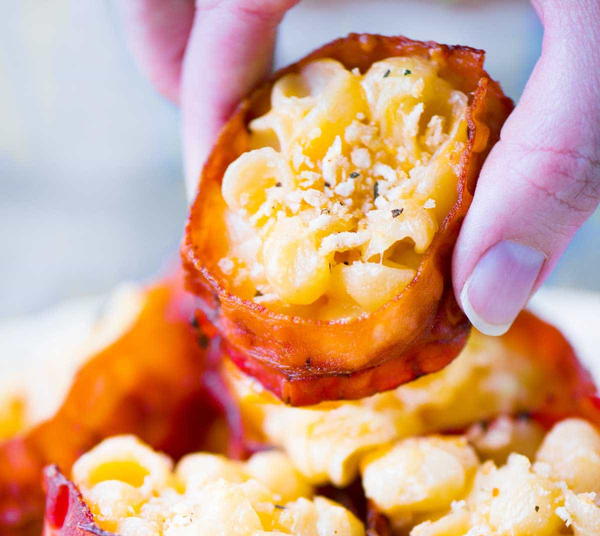 3-Ingredient Bacon Mac n Cheese Bites