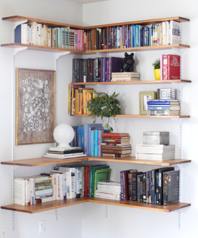 Corner Bookshelves Tutorial