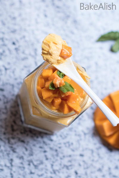 Mango Cheesecake Jars