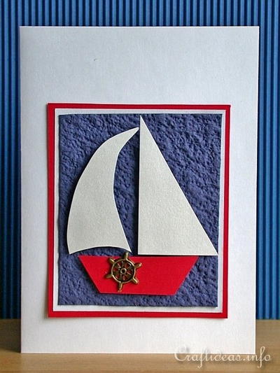 Sailboat Birthday Card for Men