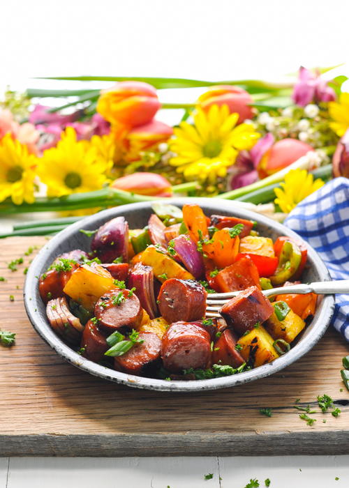 Hawaiian Kielbasa Kabobs