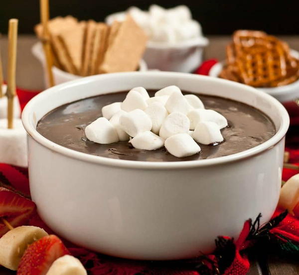 Four-Ingredient Hot Chocolate Dip
