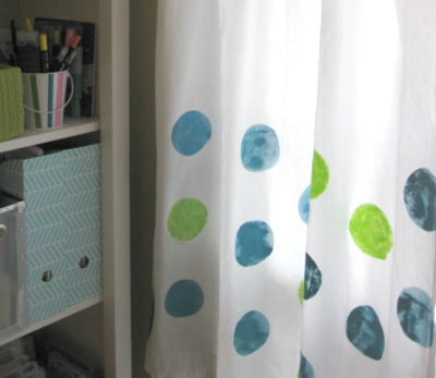 DIY Painted Curtains