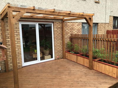 DIY Pergola Idea | CheapThriftyLiving.com