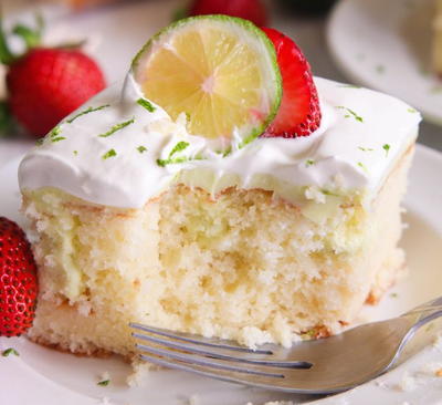 Tart Key Lime Poke Cake