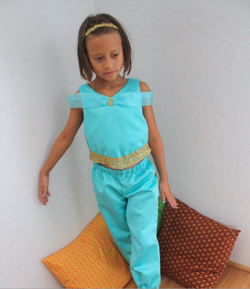 Girls Princess Jasmine-Inspired Costume