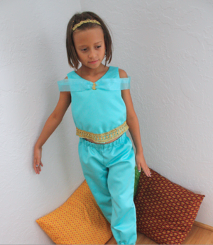 Girls' Princess Jasmine-Inspired Costume 