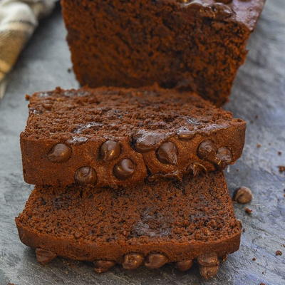 Healthier Vegan Chocolate Banana Bread