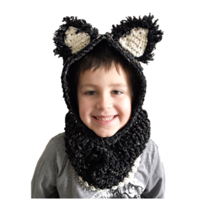 Cuddly Hooded Cat Cowl