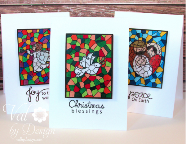 DIY Stained Glass Card Stamp