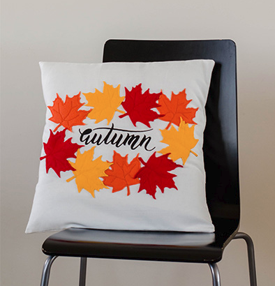 DIY Autumn Leaves Pillow Pattern