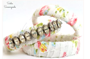 DIY Upcycled Fabric Bracelets