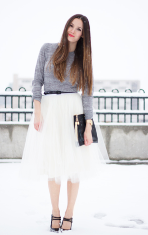 Tea Length Tulle Skirt Tutorial