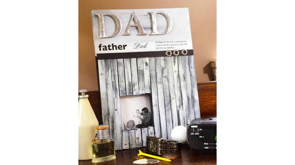Farmhouse Chic Weathered Wood Frame for Father's Day