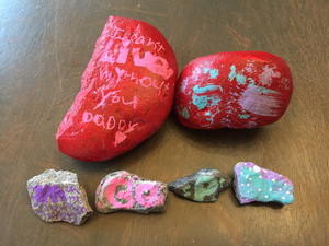 Father's Day Painted Rock Kids Crafts