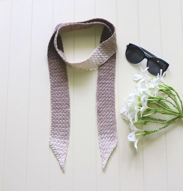 Mocha Skinny Scarf