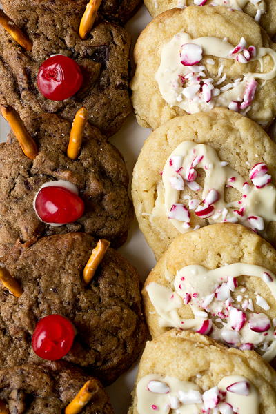 Santa and Rudolph Christmas Cookies