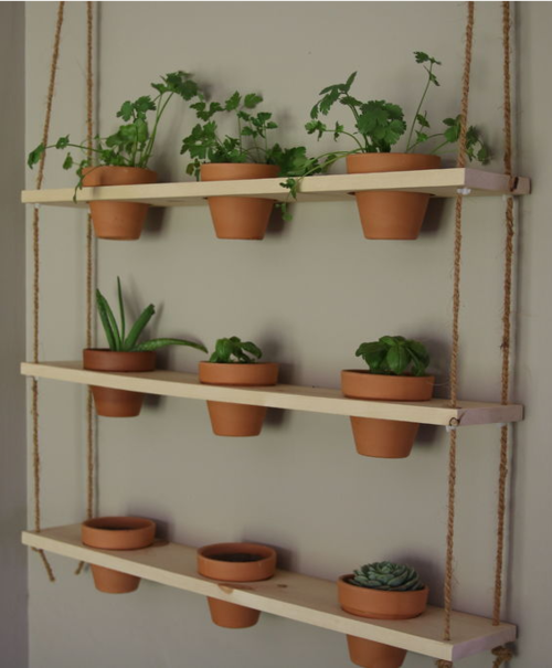 DIY Herb Planter Wall