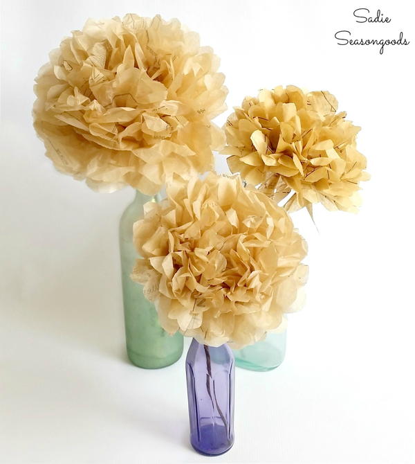 How to Make Paper Flowers from Sewing Patterns