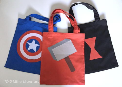 Avengers-Inspired Trick-Or-Treat Bag Patterns