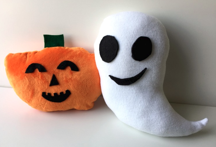 plush halloween pillows