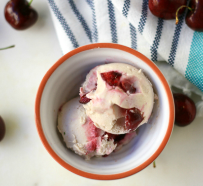 Dairy Free Cherry Vanilla Ice Cream Recipe