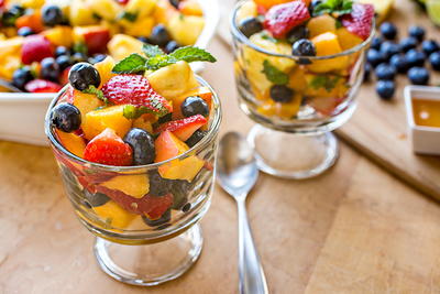 Citrus Honey Rainbow Fruit Salad