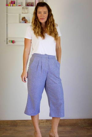 DIY Couture Cropped Pants Tutorial