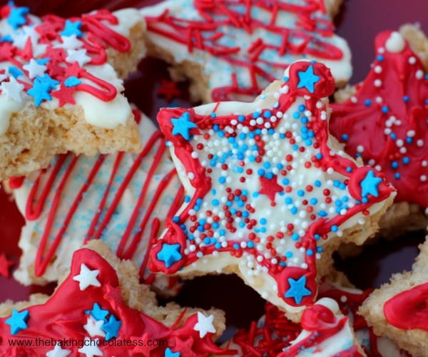 Red White and Blue Rice Krispies