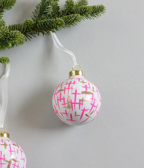 Mod 60s Inspired DIY Ornaments