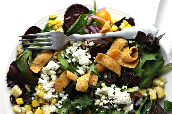Mexican Fritos Salad with Goat Cheese