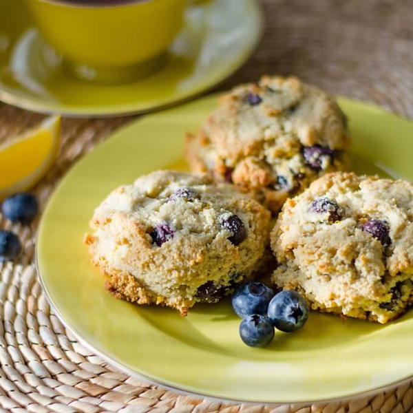 Gluten Free Lemon Blueberry Scones