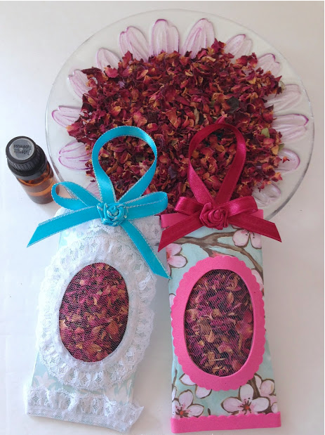 Toilet Paper Roll DIY Rose Scented Sachets