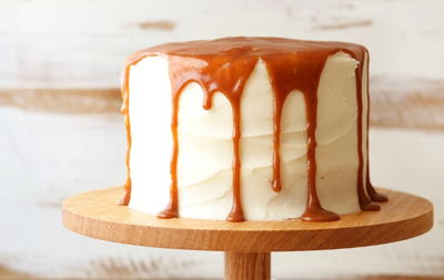 Zucchini Caramel Cake with Cream Cheese Frosting