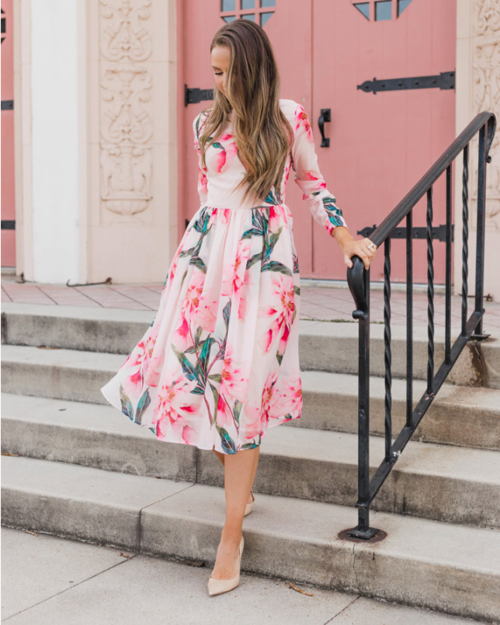 Fabulous Floral Chiffon Dress DIY