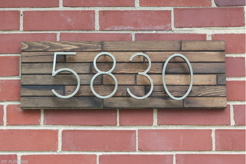 DIY House Number Address Plaques DIYIdeaCenter diy-house-number-address-plaques-diyideacenter