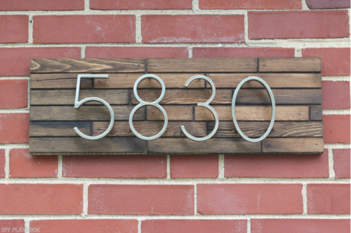DIY House Number Address Plaques