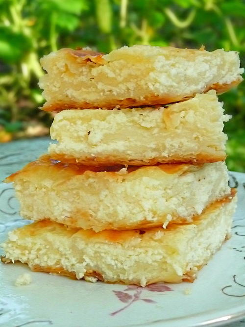 Cheese Pie Bars with Filo Pastry