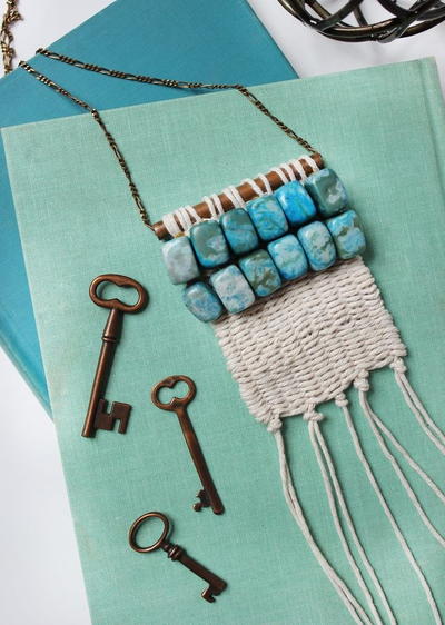 DIY Woven Necklace 