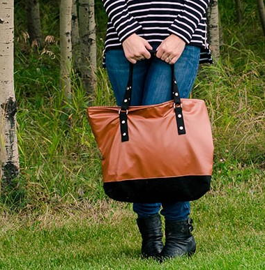 DIY Faux Leather Tote Bag