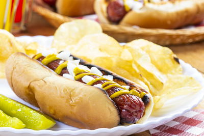 Grilled Hot Dogs
