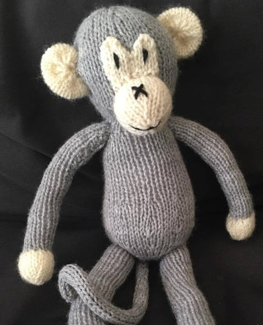 Knit Monkey Toy
