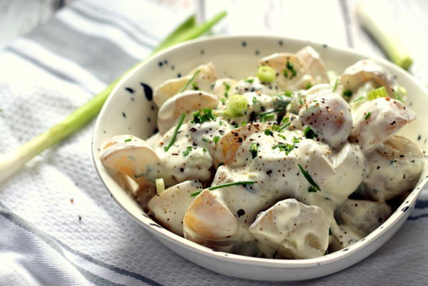 Greek Yogurt and Chive Potato Salad