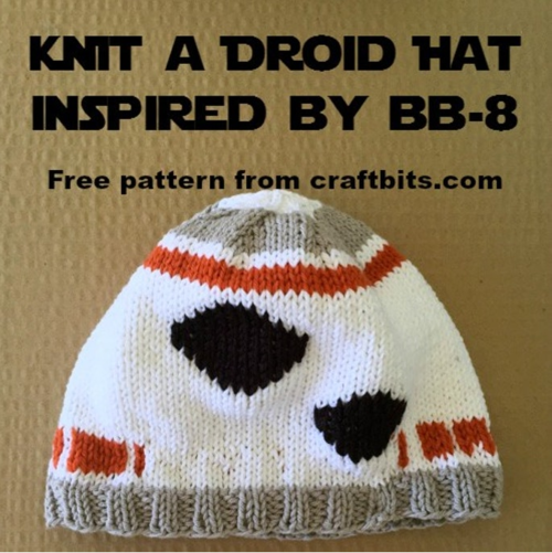 Star Wars BB-8 Droid Pom-Pom Winter Knit Cap Hat New 2016 