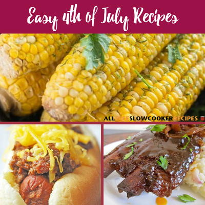 Easy 4th of July Recipes: 26 Slow Cooker 4th of July Recipes