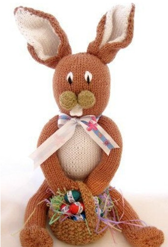 Knitted Long Legged Easter Bunnu