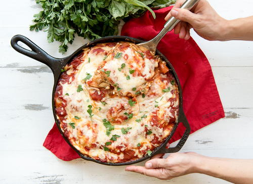 One Pot Vegetarian Pierogi Lasagna