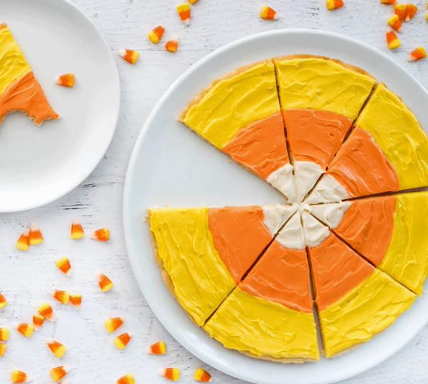 Festive Halloween Dessert Pizza