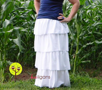 Riveting Ruffles Maxi Skirt Pattern